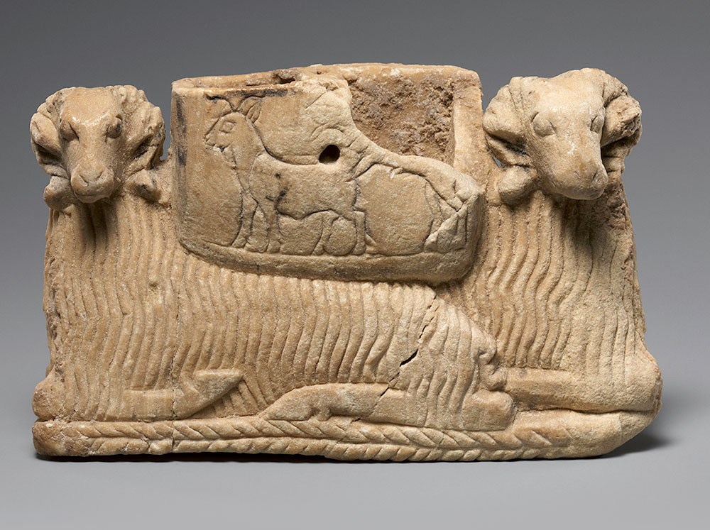 abstract minimalist marble animals sculpture-ancient Mesopotamia stone animal