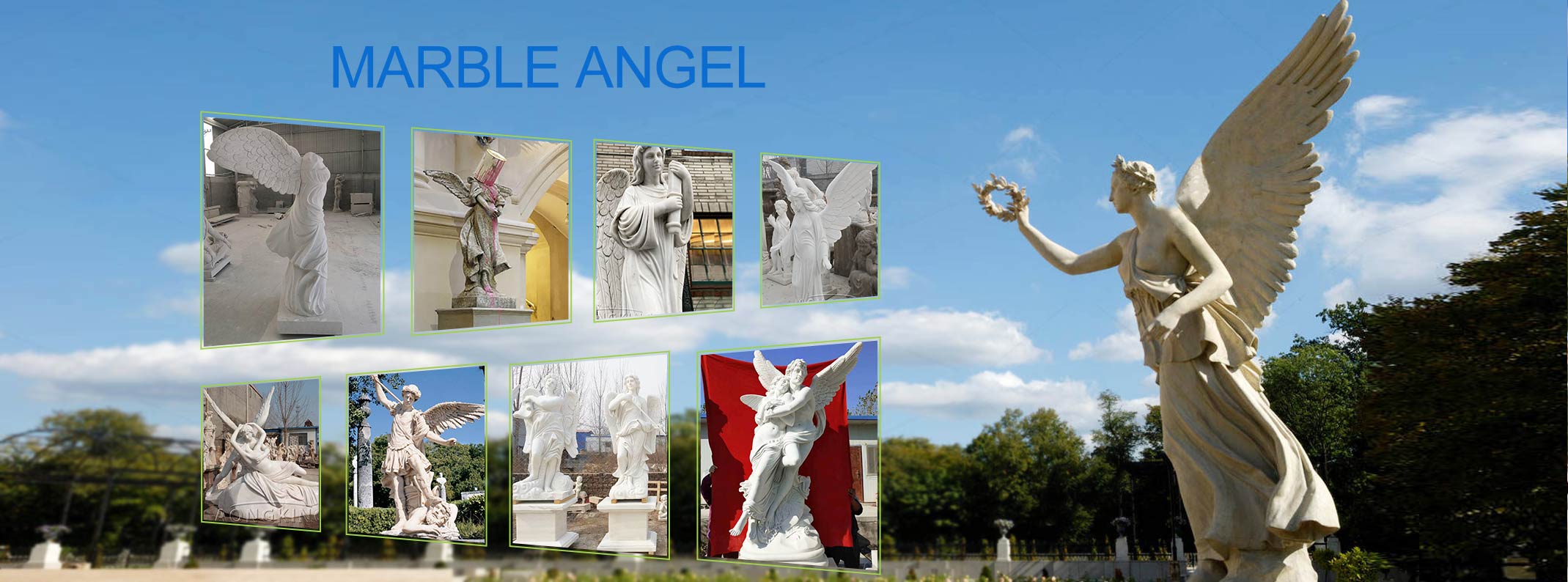 Catholic angel statues