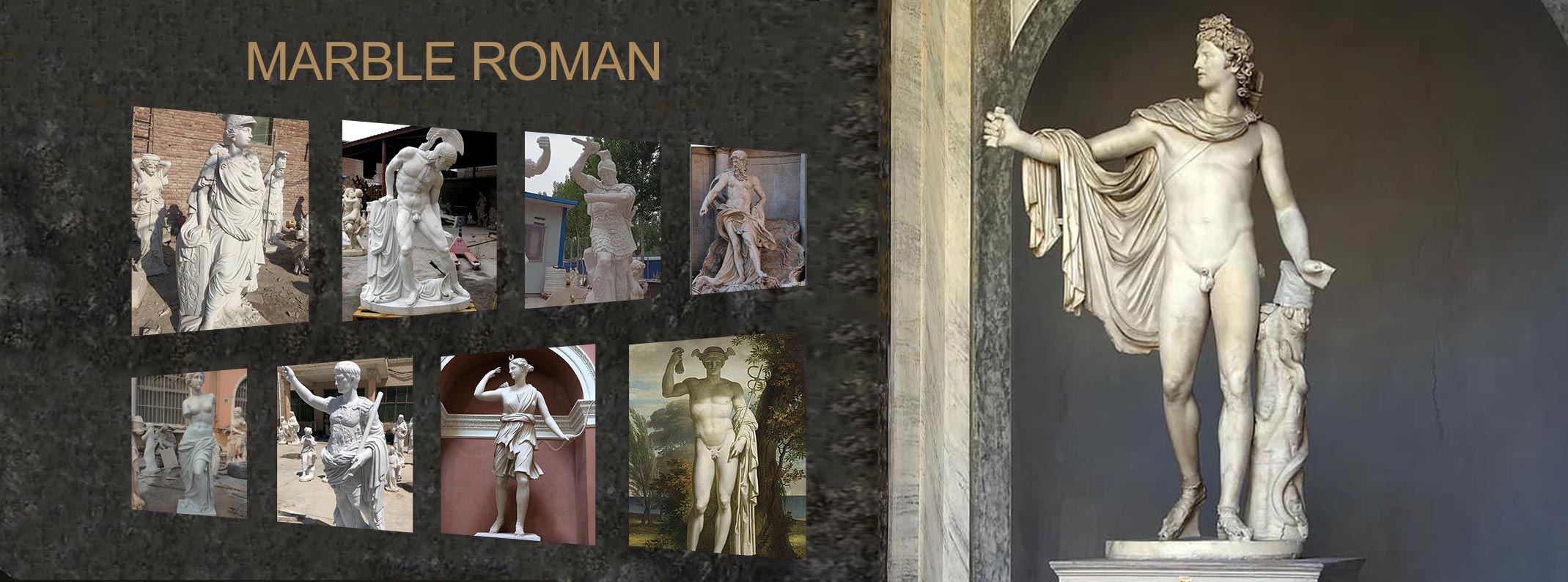 Roman marble statues