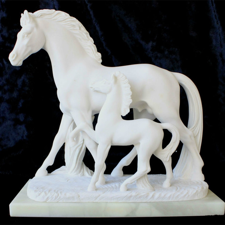 stone outdoor horse statues (2)