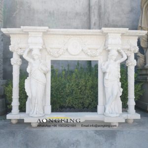 fireplace mantel columns