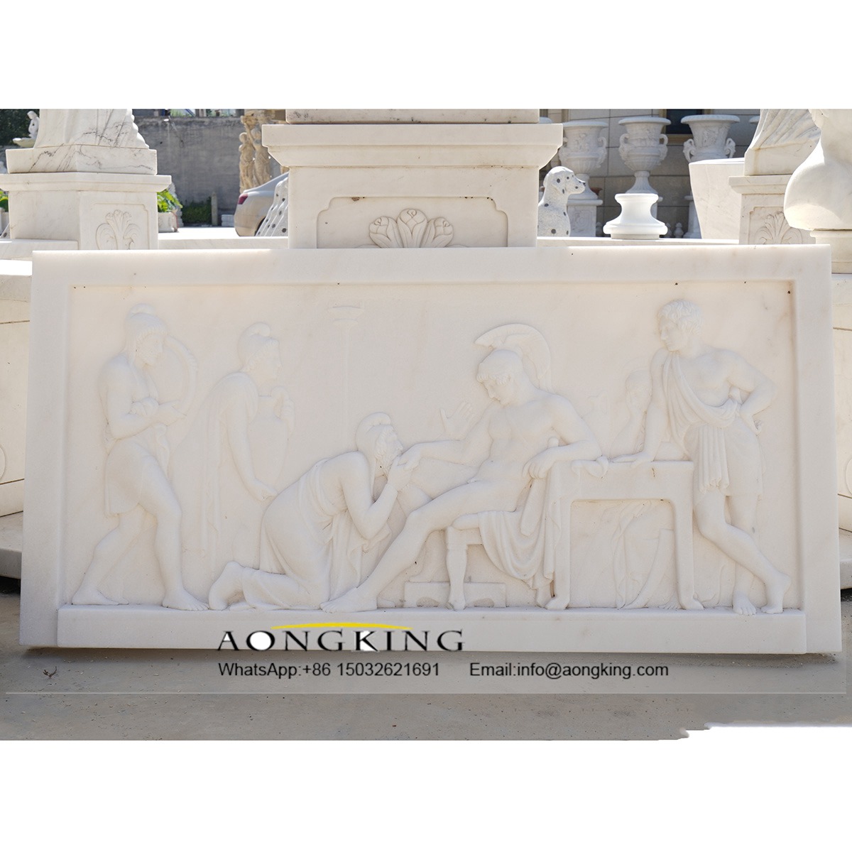 marble roman relief