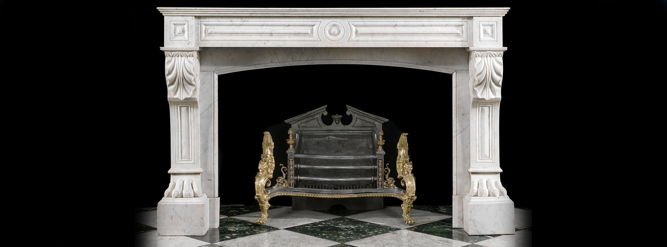 French Marble Fireplace Mantels