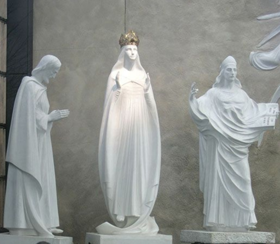 marble Our Lady of Knock Statue