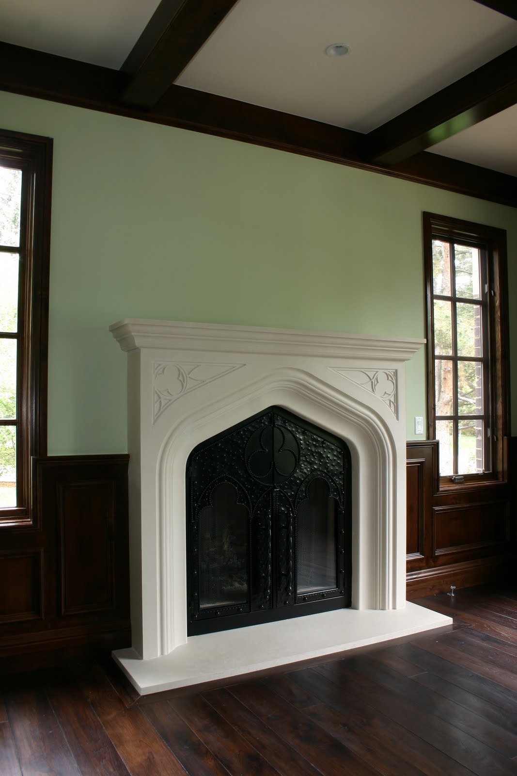 Tudor Marble Fireplace mantel