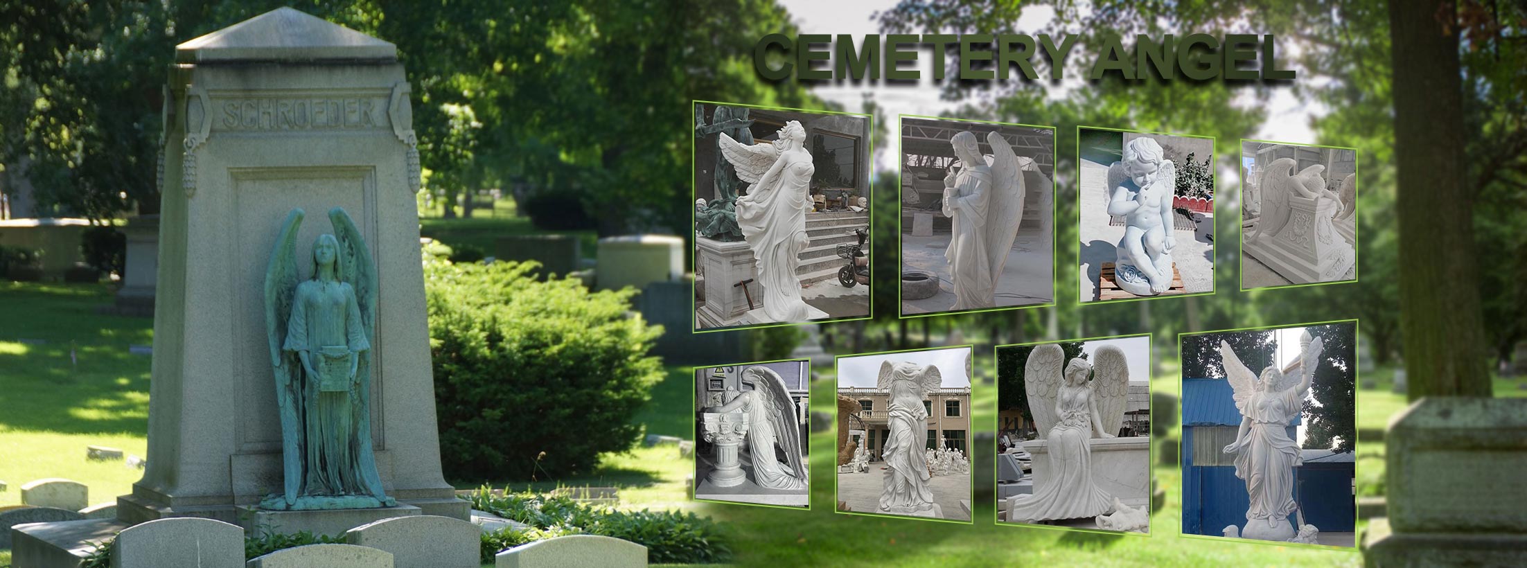 Cemetery Angel Statue marble