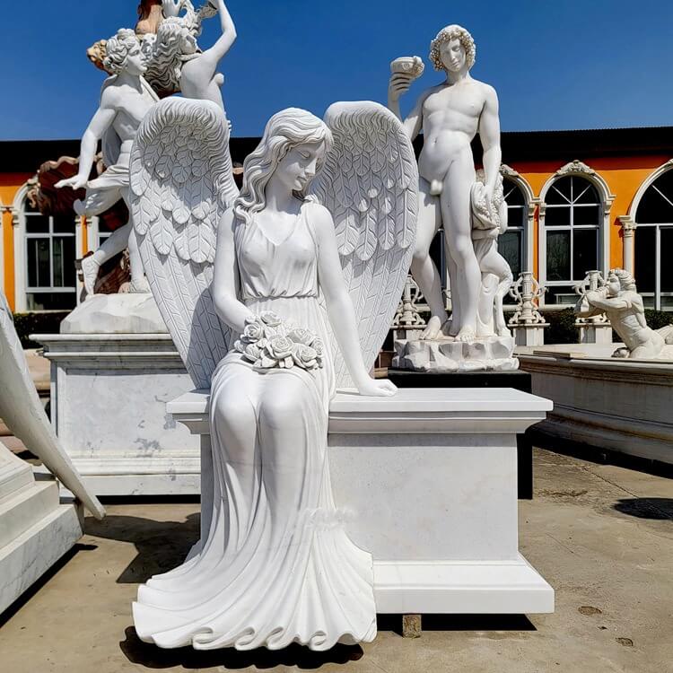marble angel headstones (4)