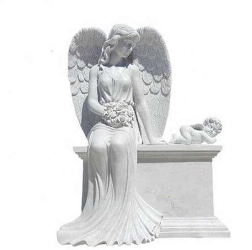 marble angel headstones