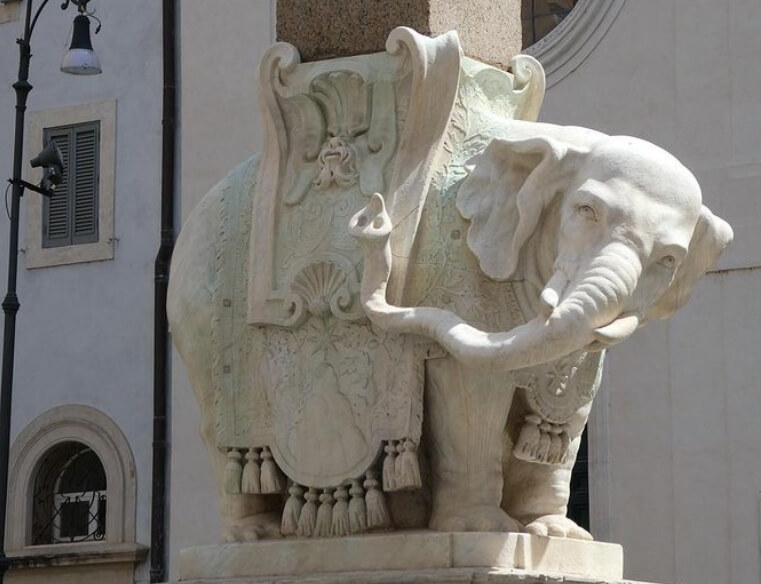 elephant statue marble