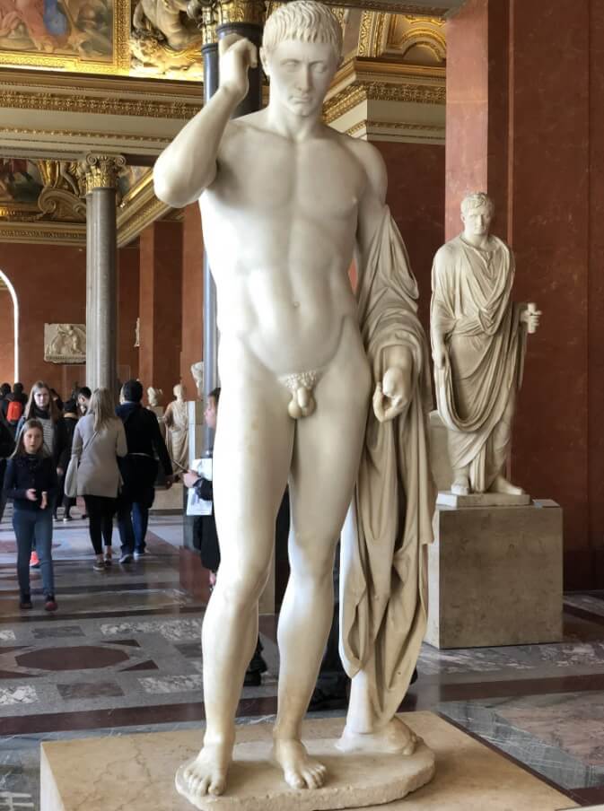 male marble art-Marcellus as Hermes Logios (1)