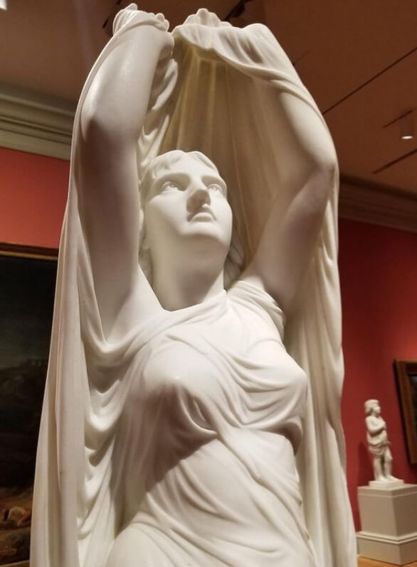 marble statue of veiled woman (2)