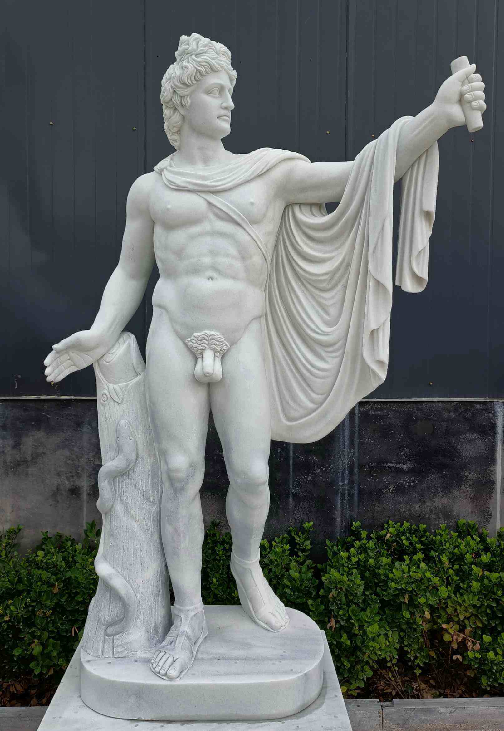 marble carving Apollo art sculpture