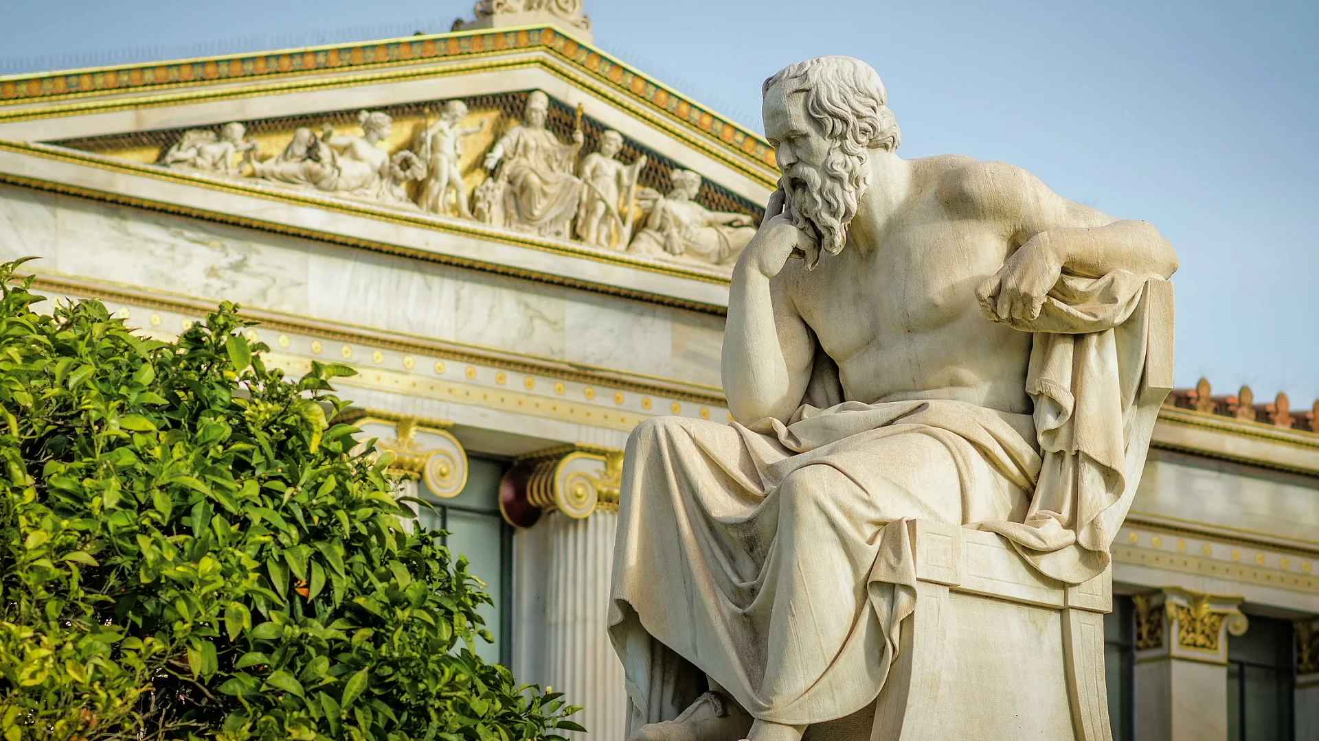 Greek Philosopher Marble Statue (4)