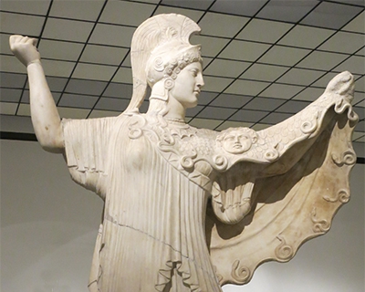 Marble Greek mythology art Athena Promachos (1)