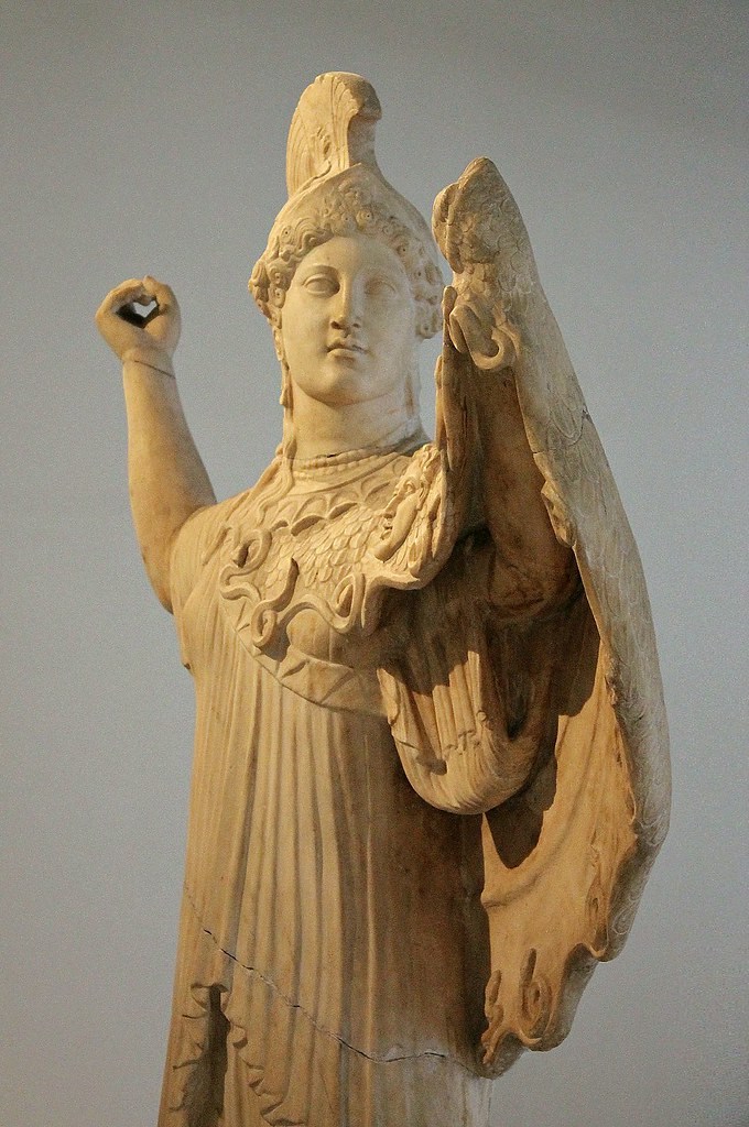 Marble Greek mythology art Athena Promachos (4)