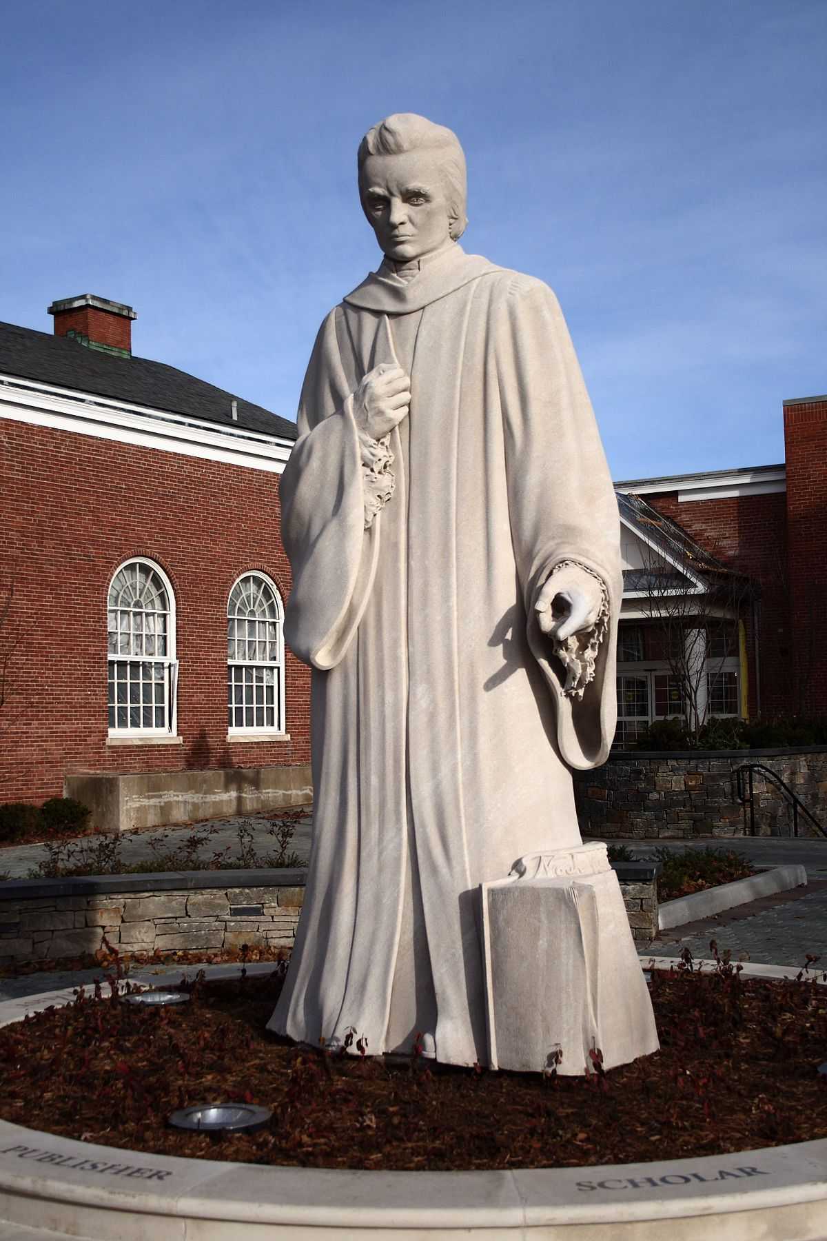 marble political writer Noah Webster statue (3)