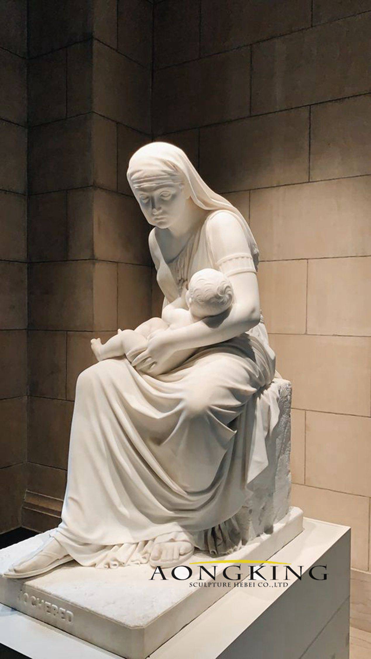 Jochebed marble Mother of Moses statue