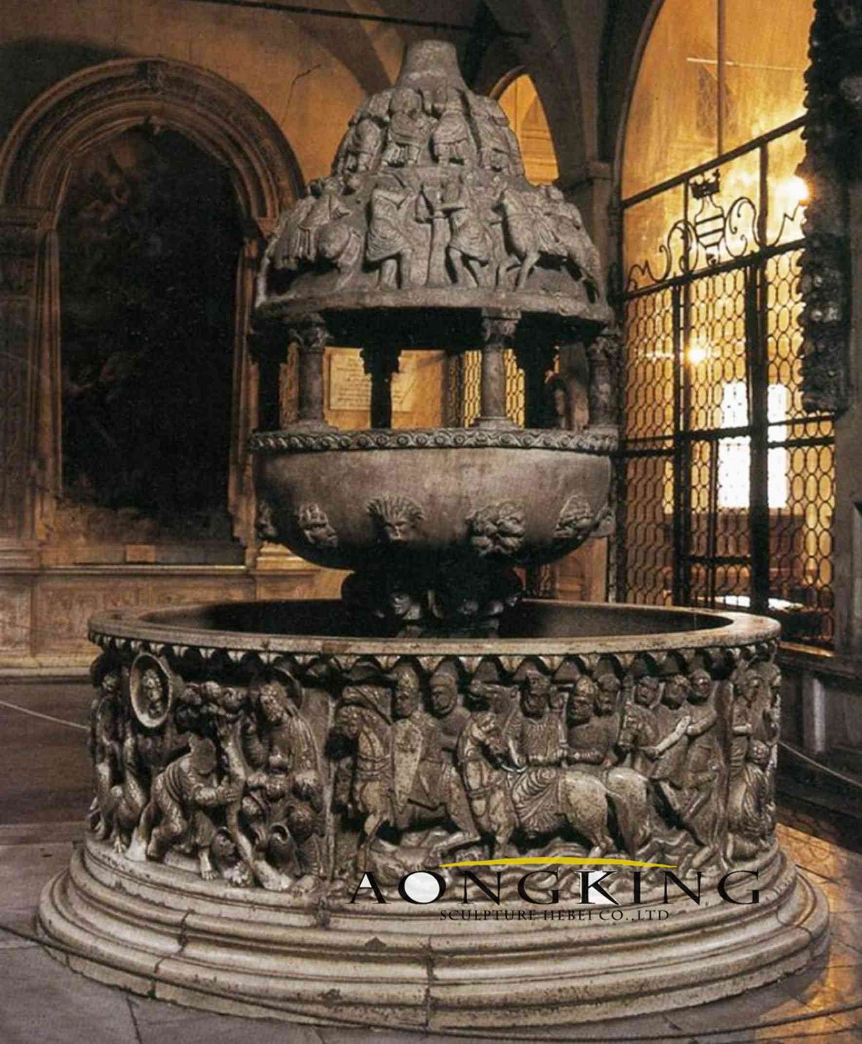 Marble San fountain Romanesque architecture