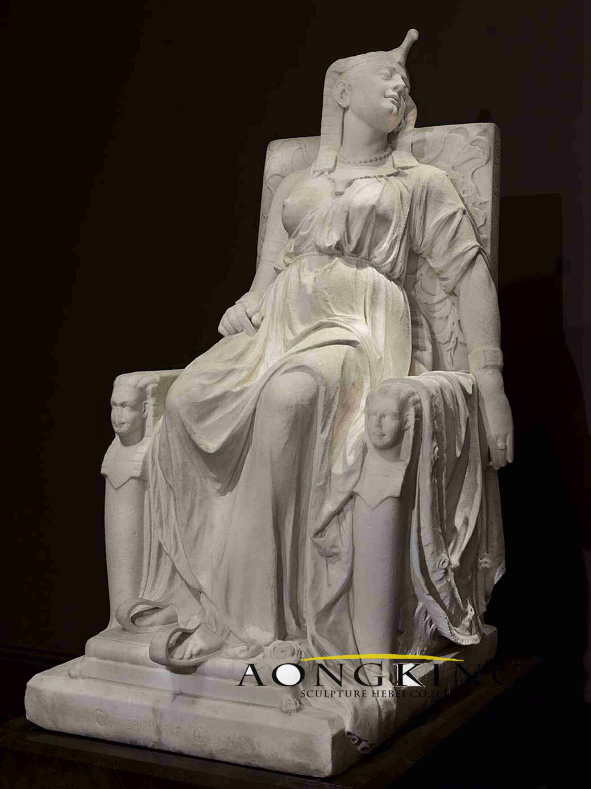 The death of Cleopatra Neoclassical statue