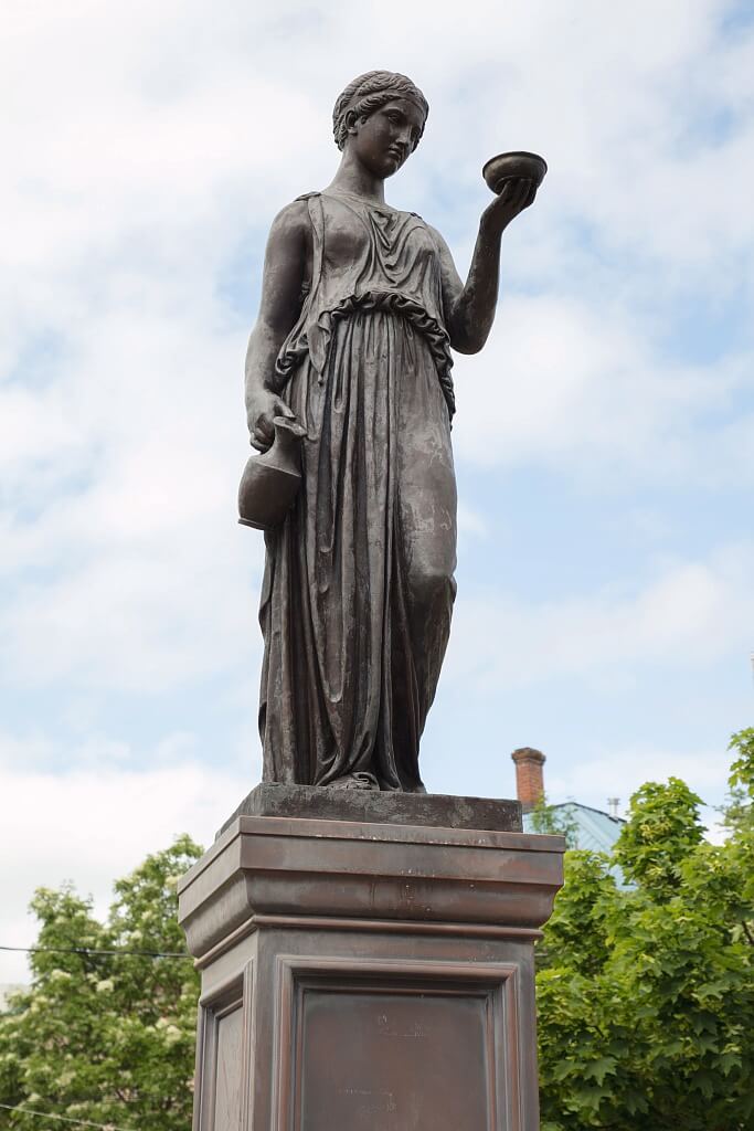 ancient Greek goddess copper cupbearer Gladdening Princess sculpture (3)