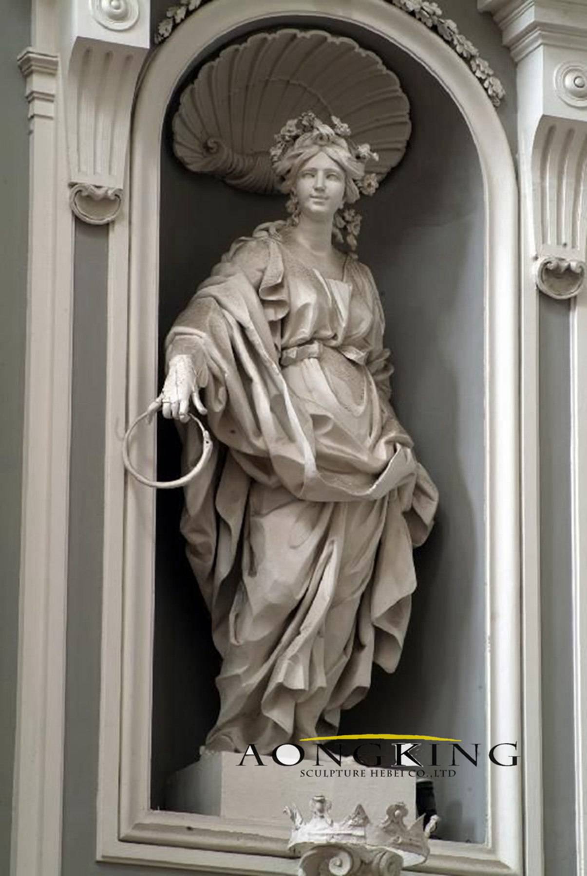 church marble Saint Bibiana statues