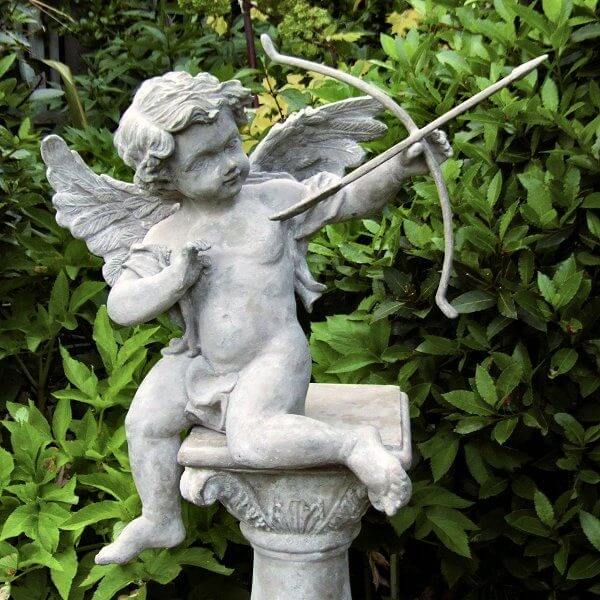 marble Belvedere Palace decor Cupid Angel Statue (2)