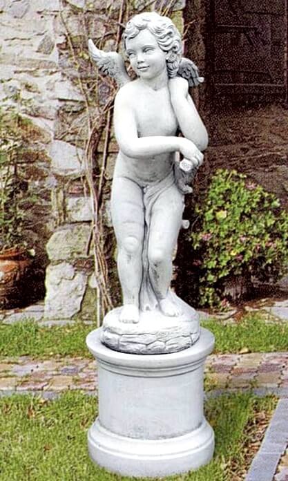 marble Belvedere Palace decor Cupid Angel Statue (3)