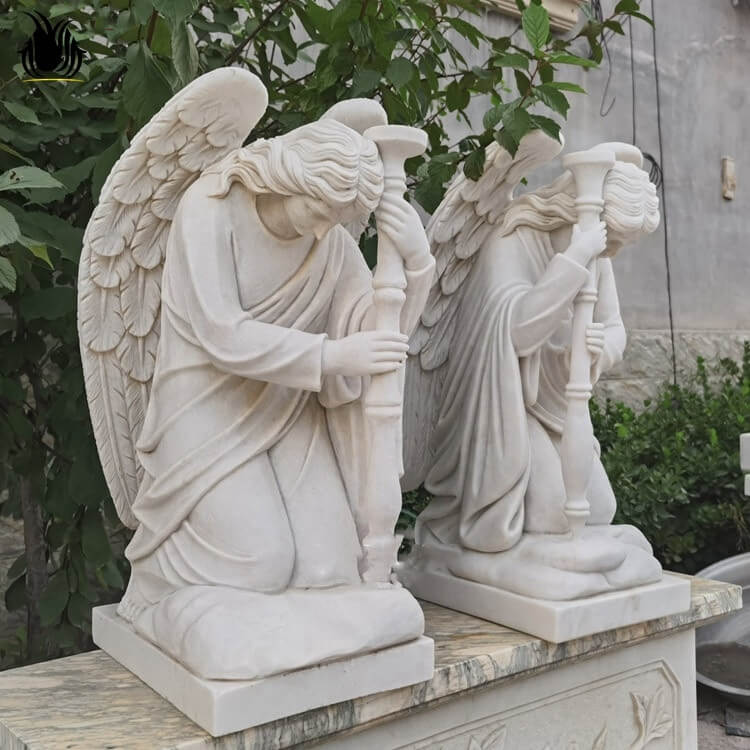 marble Holy Guardian Angels statue (1)