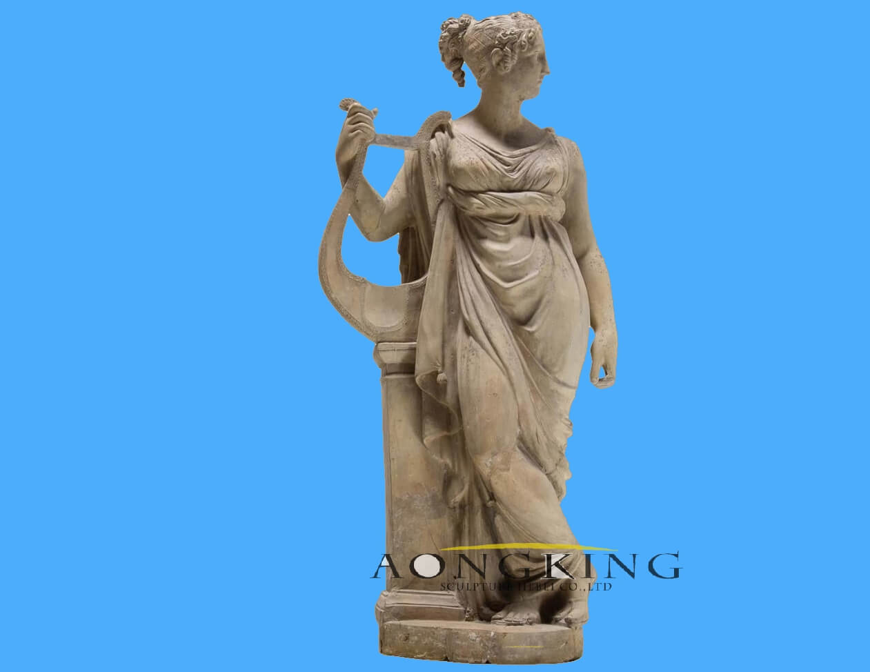marble Olympian Muses Statue of Terpsichore