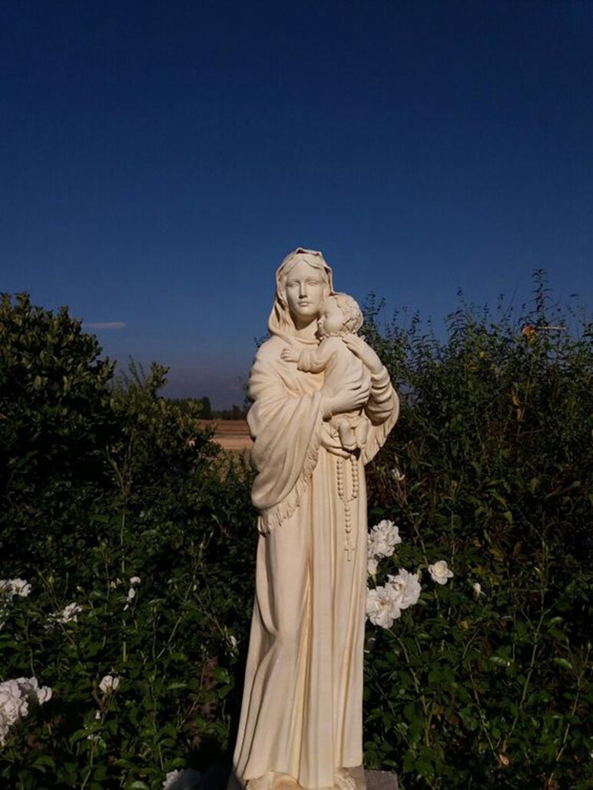 our lady of rose garden artwork statue (1)