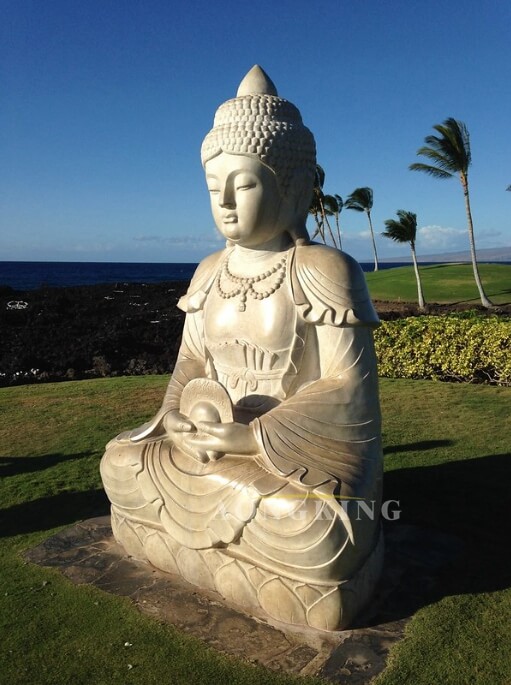 Buddha Point lawn marble statue