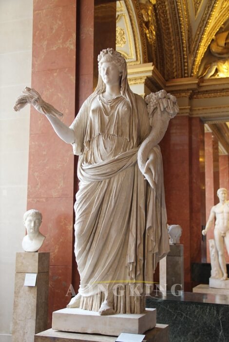 Roman Marble Statue of Ceres