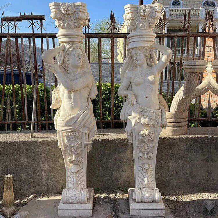 italian marble column pillars