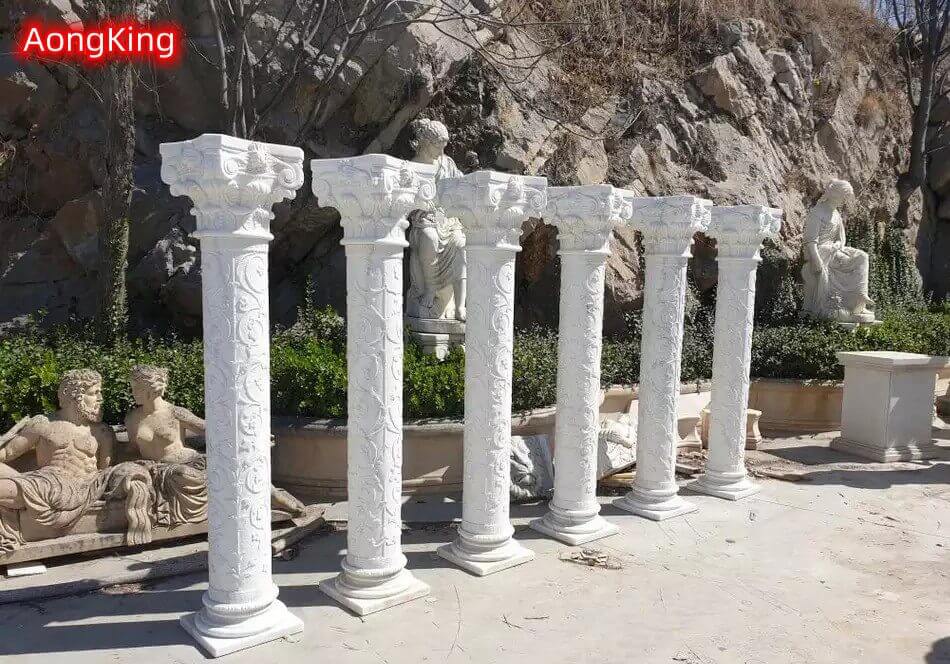 synthetic marble columns