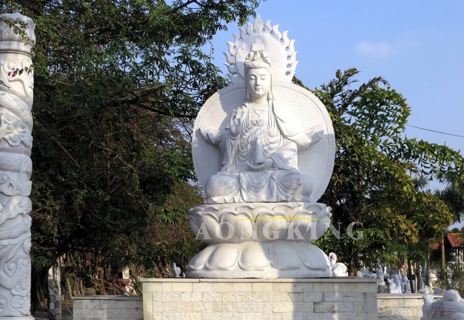 vietnam statue mrs buddha religion marble