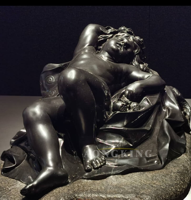 Allegory of Sleep bronze statue (1)