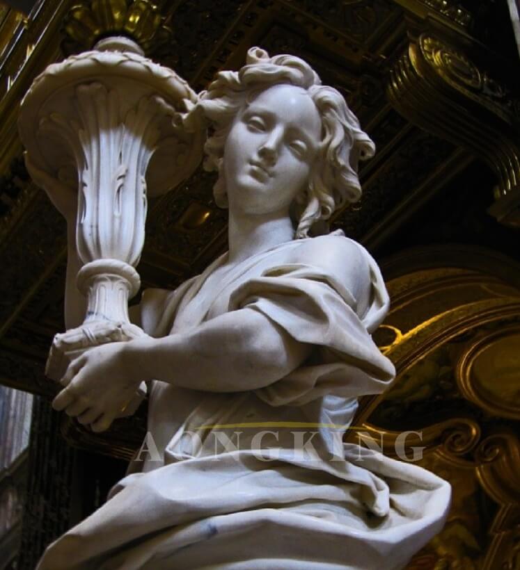 Angel marble statue lamp (2)