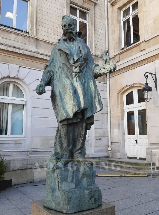 Bourdelle Antoine Carpeaux at work bronze statue