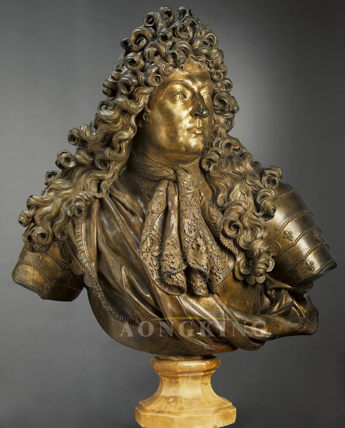 Bust of Louis XIV bronze