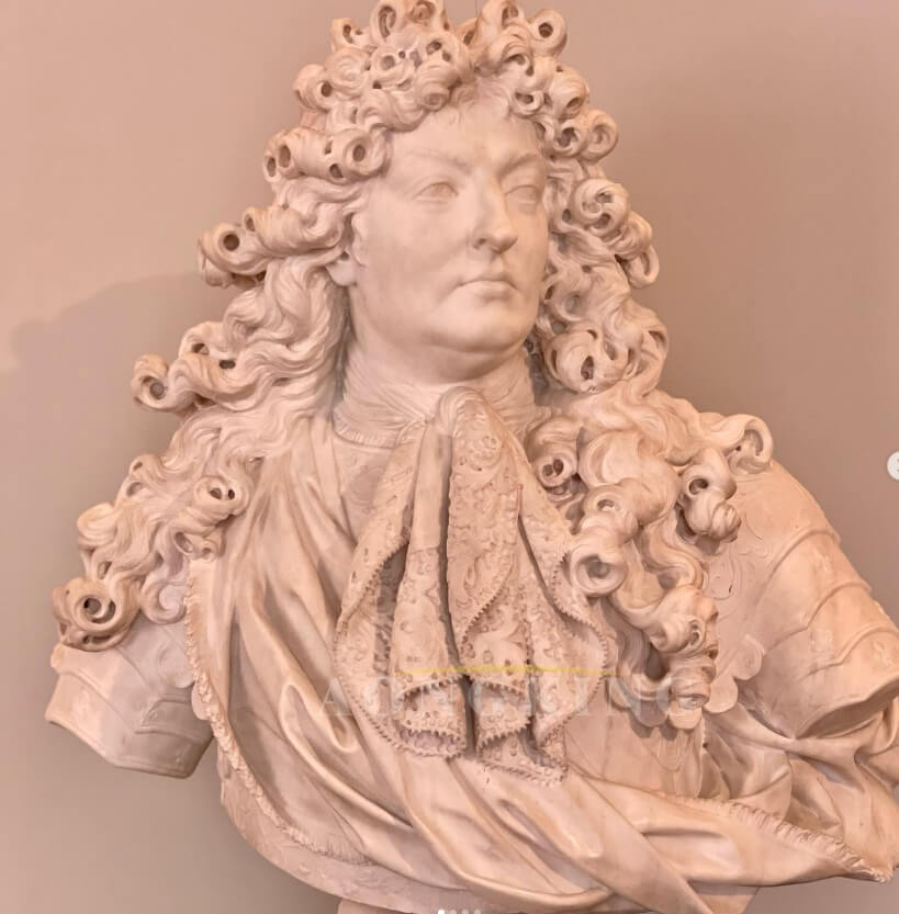 Bust of Louis XIV marble