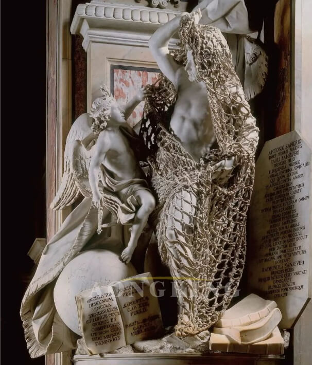 Disinganno marble statue1