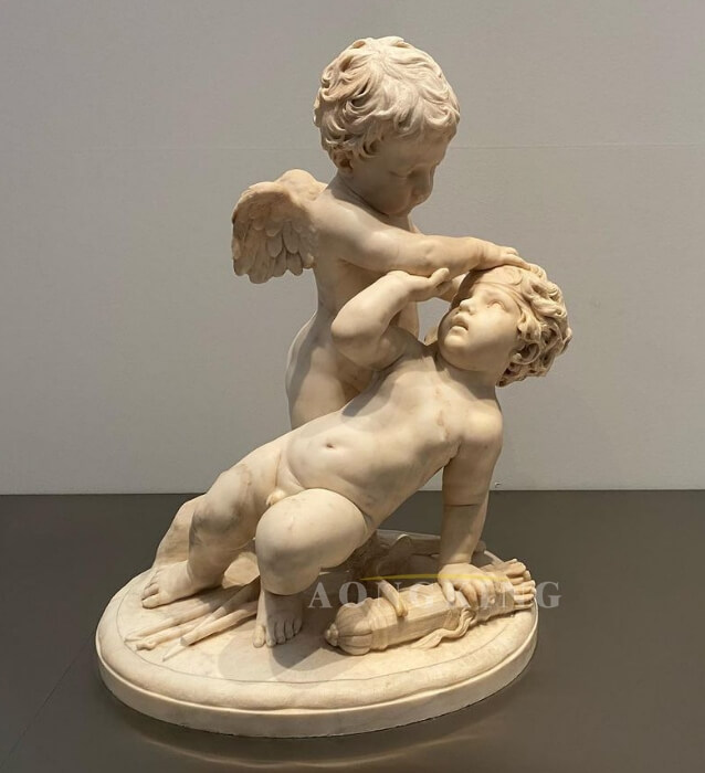 Eros and Anteros marble statue (1)