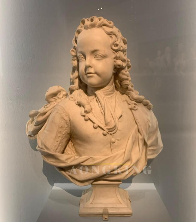 Louis XV as a Child of Six marble bust