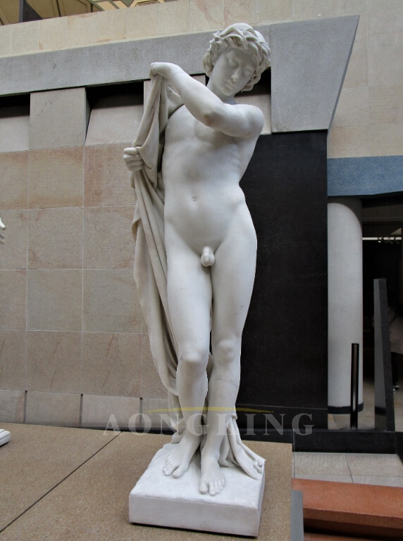 Narcissus marble statue 