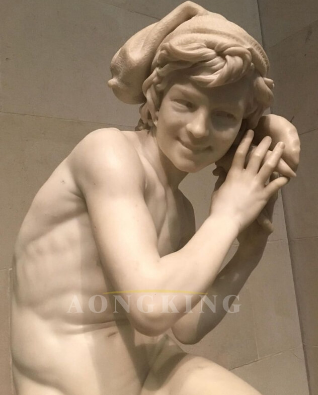 Neapolitan Fisherboy marble statue (3)