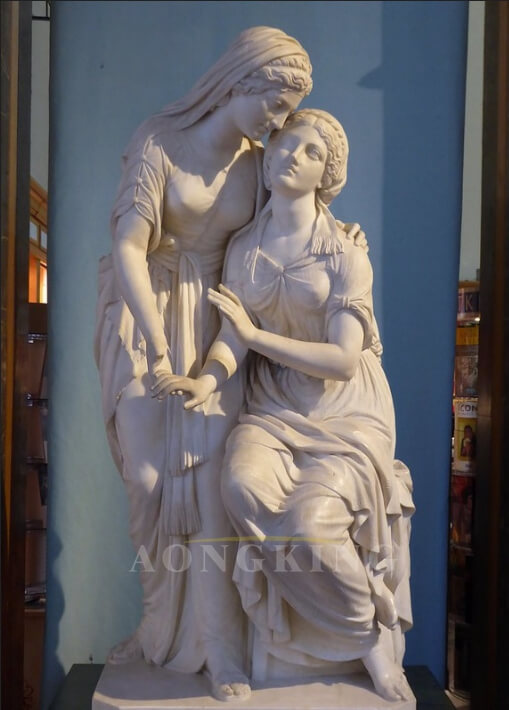 The Daughters of Bethany marble statue