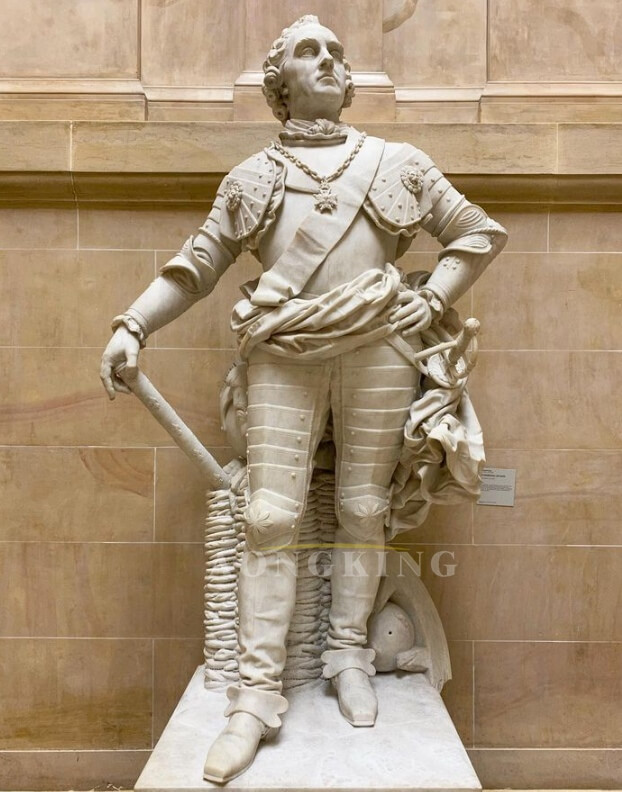 The Marshal of Saxony marble statue