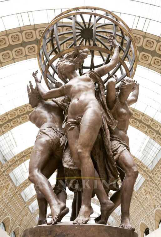 The four parts of the world supporting the celestial sphere bronze statues (1)