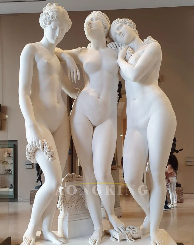 Three Graces marble statues (1)