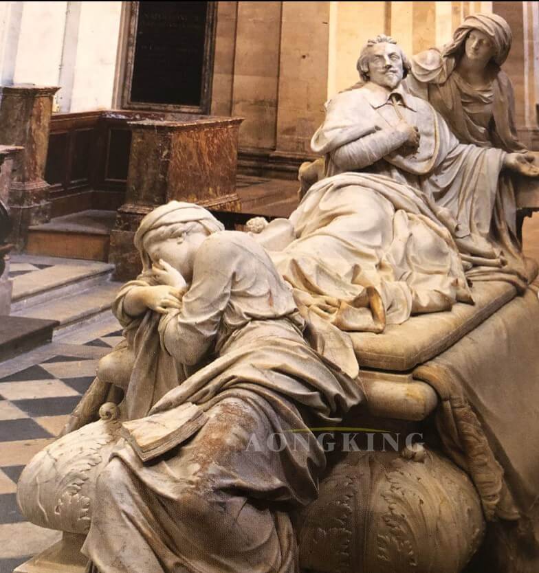 Tomb of Cardinal Richelieu marble statue